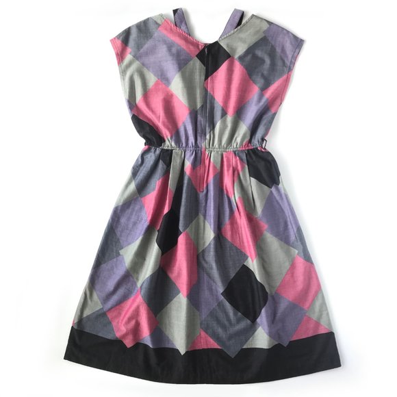 Vintage Patterned Dress - Picture 2 of 4